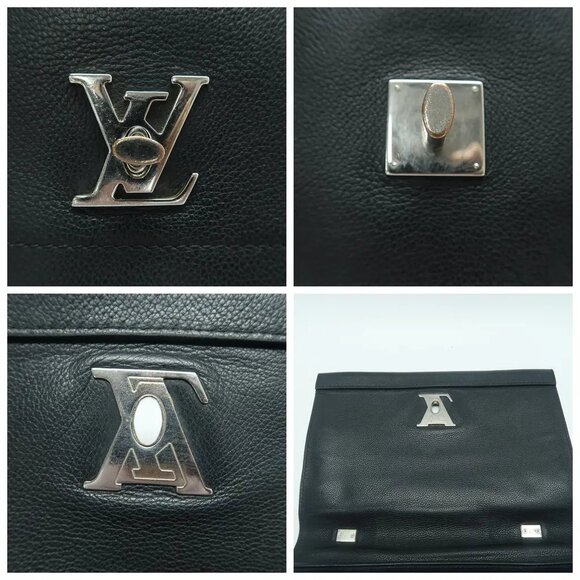 Louis Vuitton Lockme Black Leather Satchel 1126-042325 - Picture 10 of 12